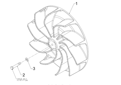 Impeller Diagram and Parts List for JS1150 (24A67M4710)(2018) Cub Cadet Leaf Blower / Vacuum